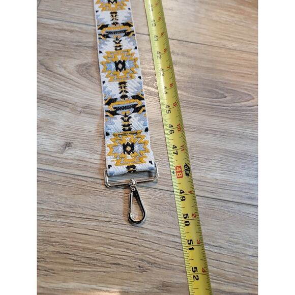 NWOT Boho Purse Strap ReplacementCrossbody‎ Adjustable Gold Black - Picture 5 of 7